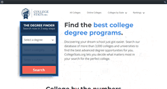 Desktop Screenshot of collegestats.org